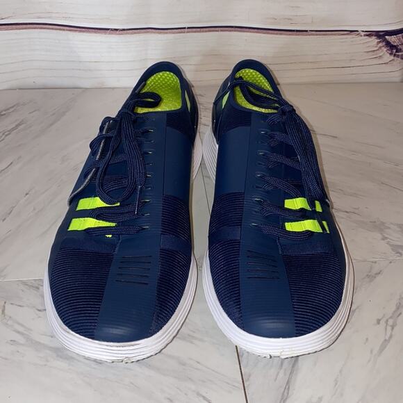 Under Armour Speedform Amp 2.0 Navy & Green Sneakers Size 9 Style 1295773-401 main image 4